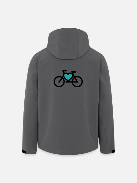 i ike mon vélo - Veste softshell homme en polyester recyclé Stanley/Stella - charbon