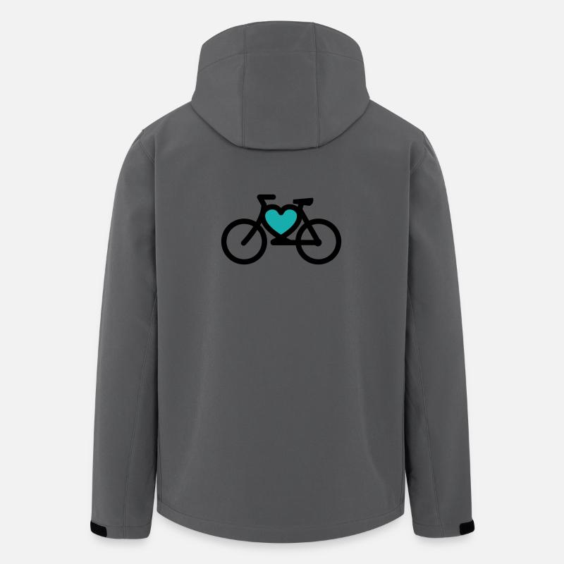 i ike mon vélo - Veste softshell homme en polyester recyclé Stanley/Stella - charbon