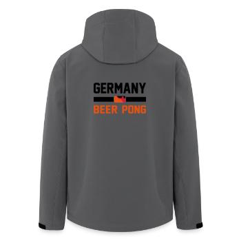 Germany Beer Pong - Men’s Recycled Softshell Jacket by Stanley/Stella - anthracite - Back - AI Model Male 185 light (185cm)