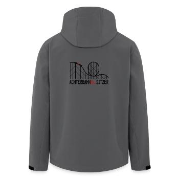 Achterbahnindermittesitzer 2 - Recycelte Männer Softshell-Jacke von Stanley/Stella - Anthrazit - Hinten - AI Model Male 185 light (185cm)