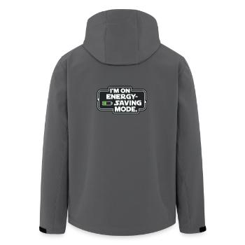 Je suis en mode d’économie d’énergie - Veste softshell homme en polyester recyclé Stanley/Stella - charbon - Dos - AI Model Male 185 light (185cm)