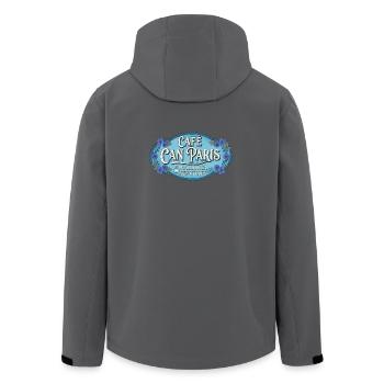 Mallorca Cafe Can Paris Sencelles - Recycelte Männer Softshell-Jacke von Stanley/Stella - Anthrazit - Hinten - AI Model Male 185 light (185cm)