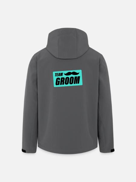 team_groom- - Veste softshell homme en polyester recyclé Stanley/Stella - charbon