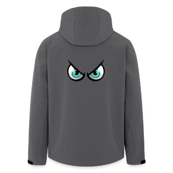 angry eyes - Men’s Recycled Softshell Jacket by Stanley/Stella - anthracite - Back - AI Model Male 185 light (185cm)