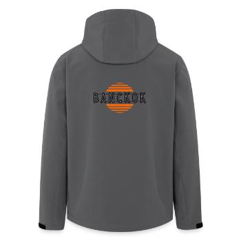 Bangkok retro - Recycelte Männer Softshell-Jacke von Stanley/Stella - Anthrazit - Hinten - AI Model Male 185 light (185cm)