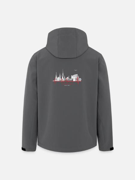 Hamburg / Stadt / Metropole / Elbe - Recycelte Männer Softshell-Jacke von Stanley/Stella - Anthrazit