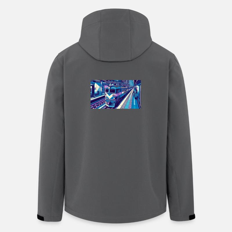 Train 2 4 - Veste softshell homme en polyester recyclé Stanley/Stella - charbon