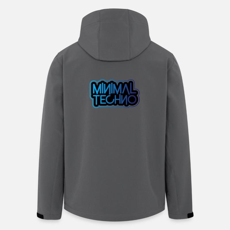 techno minimale - Veste softshell homme en polyester recyclé Stanley/Stella - charbon