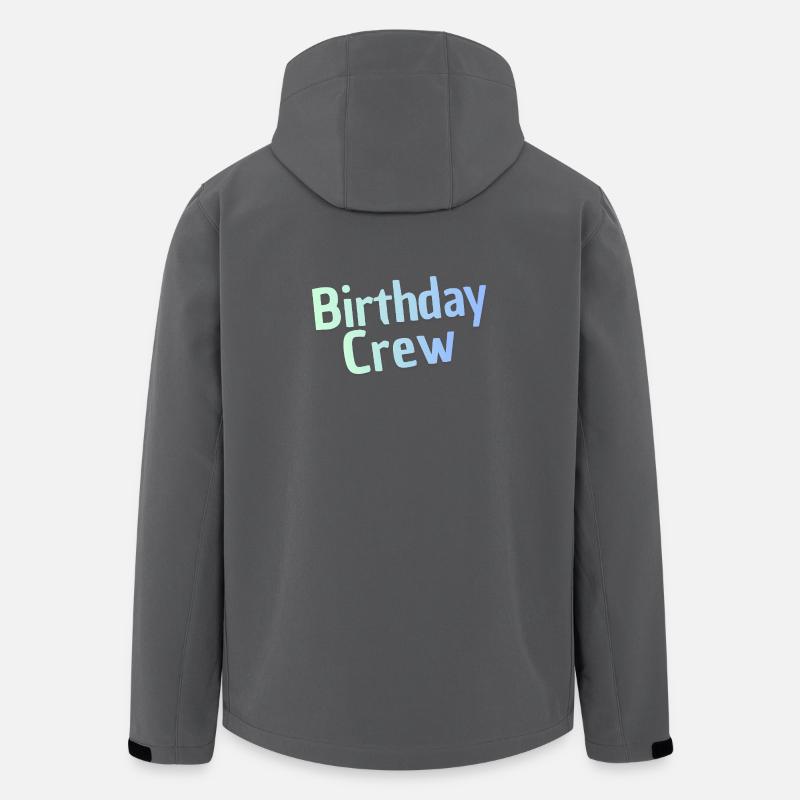 Birthday Crew - Recycelte Männer Softshell-Jacke von Stanley/Stella - Anthrazit