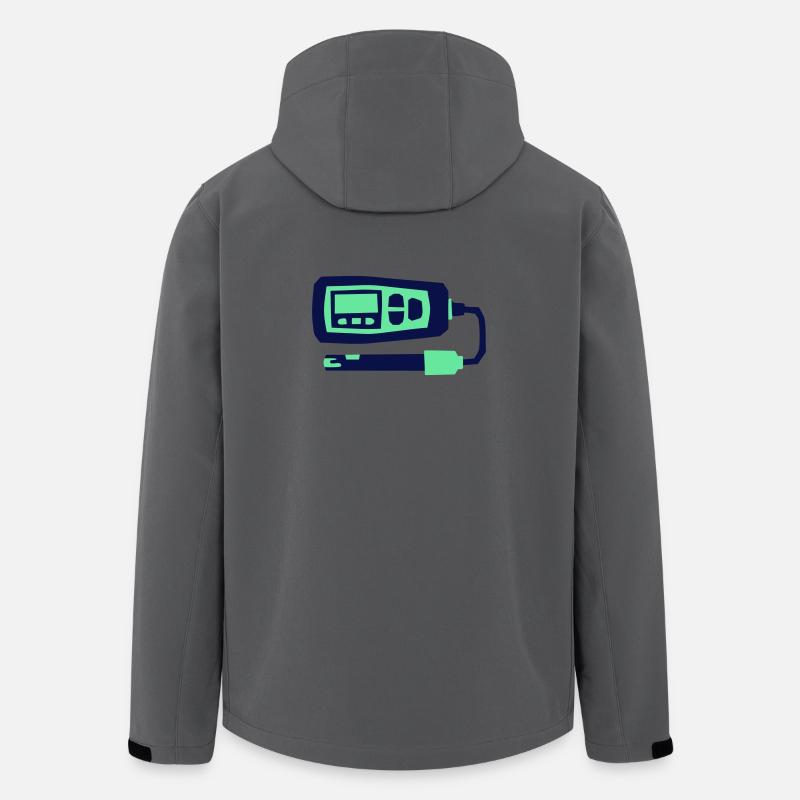 pH Messgerät Hydroponik Tool - Recycelte Männer Softshell-Jacke von Stanley/Stella - Anthrazit