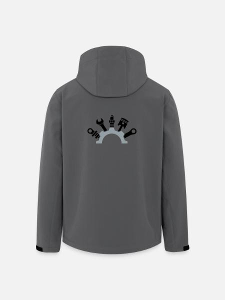 Car Mechanic Tool Logo - Men’s Recycled Softshell Jacket by Stanley/Stella - anthracite
