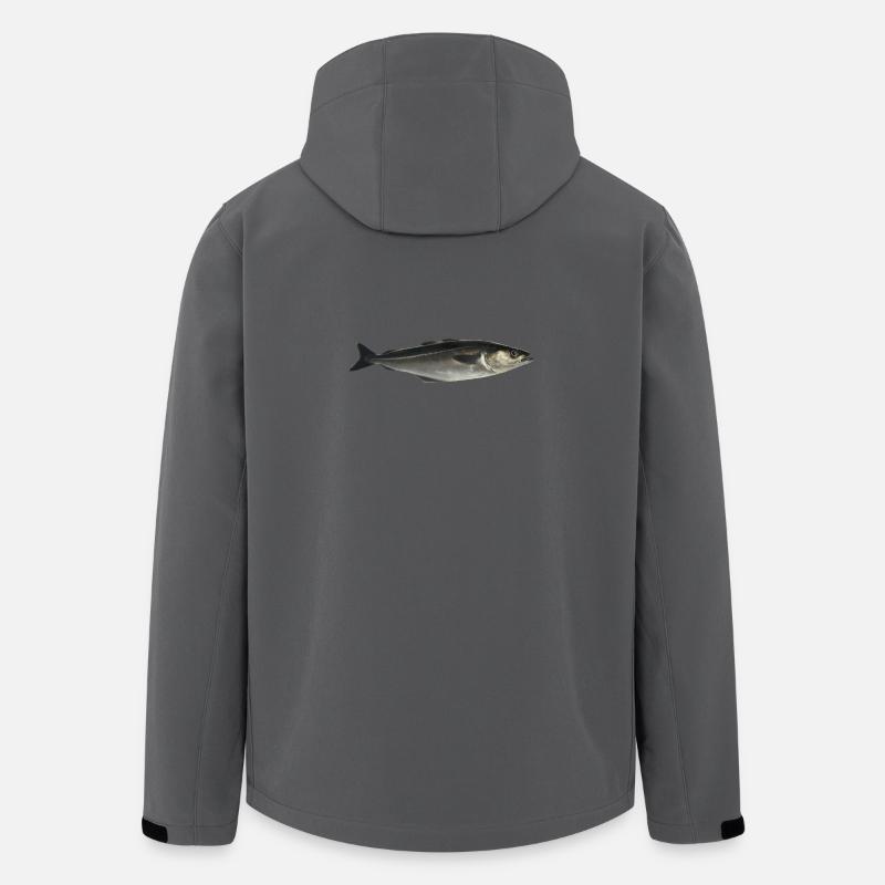 fish - Men’s Recycled Softshell Jacket by Stanley/Stella - anthracite