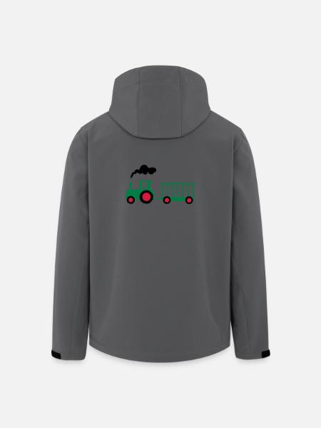 tractor - Men’s Recycled Softshell Jacket by Stanley/Stella - anthracite