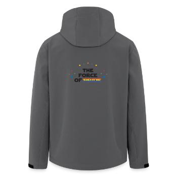 LGBT Pride Month - The Force of Pride - Men’s Recycled Softshell Jacket by Stanley/Stella - anthracite - Back - AI Model Male 185 light (185cm)