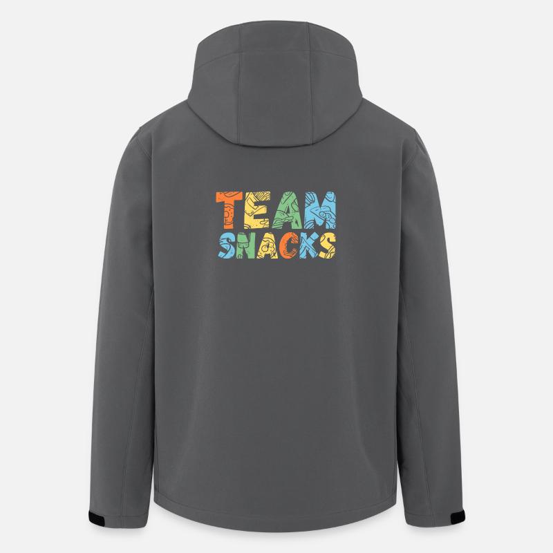 Team Snacks - Recycelte Männer Softshell-Jacke von Stanley/Stella - Anthrazit