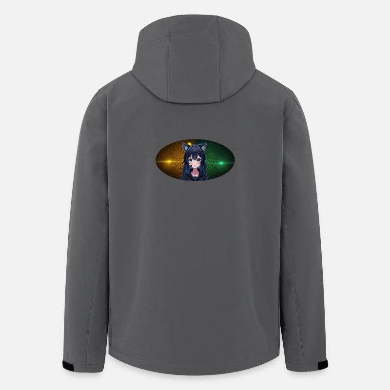 Team Blacky Panther - Recycelte Männer Softshell-Jacke von Stanley/Stella - Anthrazit