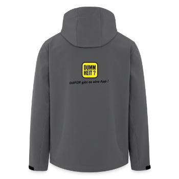 Application stupide - Veste softshell homme en polyester recyclé Stanley/Stella - charbon - Dos - AI Model Male 185 light (185cm)