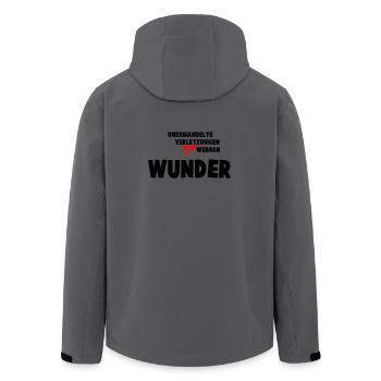 Wunder - Recycelte Männer Softshell-Jacke von Stanley/Stella - Anthrazit - Hinten - AI Model Male 185 light (185cm)
