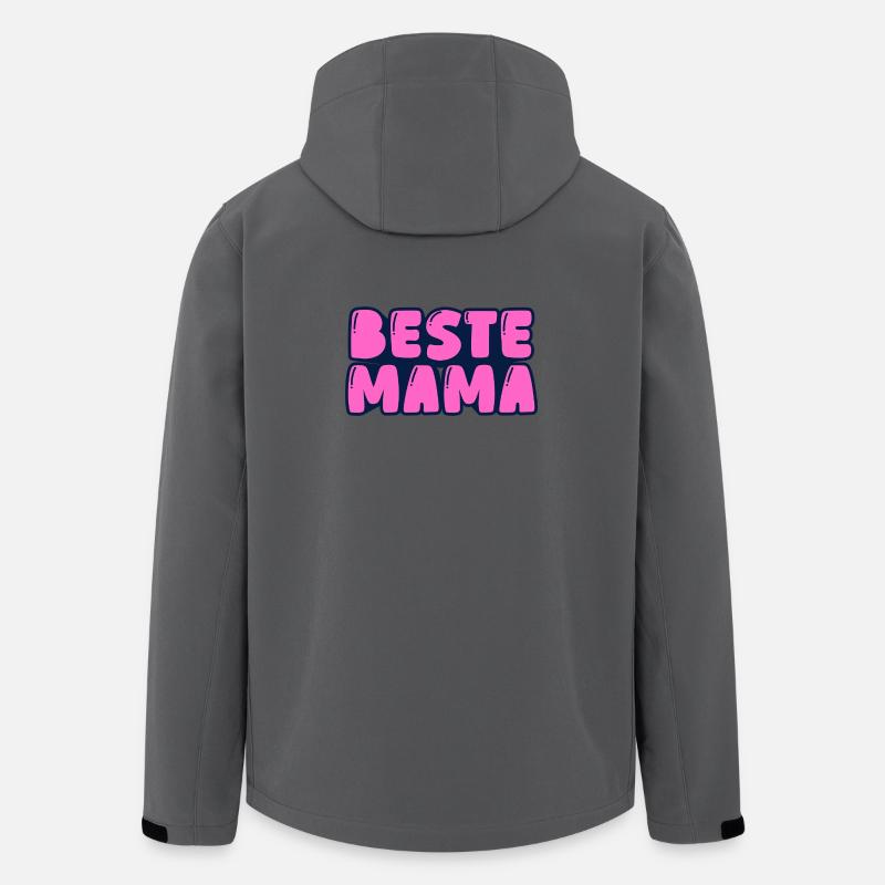 beste Mama - Recycelte Männer Softshell-Jacke von Stanley/Stella - Anthrazit