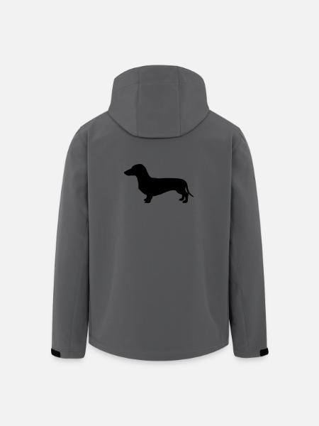 Teckel Silhouette teckel - Veste softshell homme en polyester recyclé Stanley/Stella - charbon