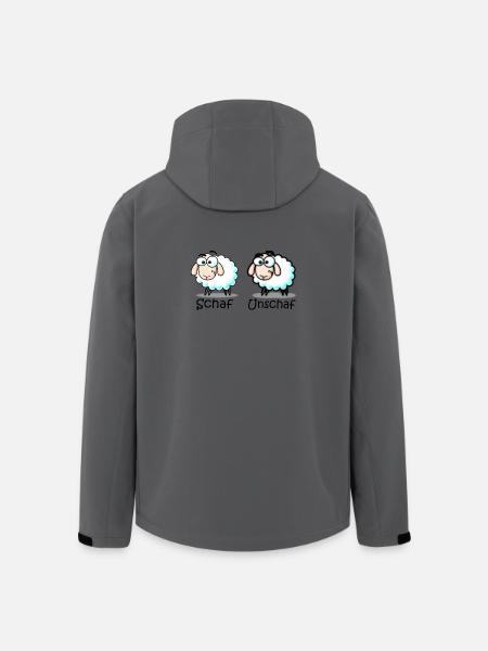 Schaf - Recycelte Männer Softshell-Jacke von Stanley/Stella - Anthrazit