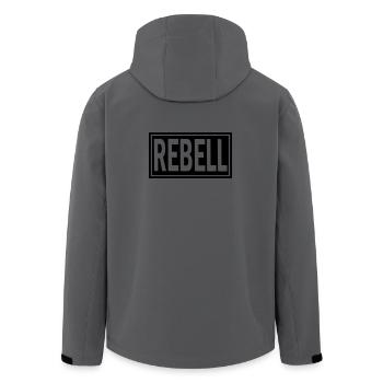 rebell outlaw nomads rock motorrad biker patch - Recycelte Männer Softshell-Jacke von Stanley/Stella - Anthrazit - Hinten - AI Model Male 185 light (185cm)