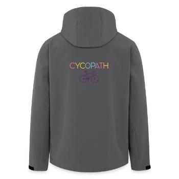 Gifts for Cyclists – Cycopath - Men’s Recycled Softshell Jacket by Stanley/Stella - anthracite - Back - AI Model Male 185 light (185cm)