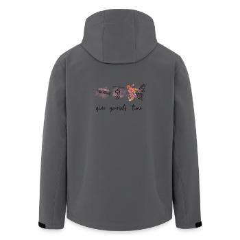 Donnez-vous du temps - Veste softshell homme en polyester recyclé Stanley/Stella - charbon - Dos - AI Model Male 185 light (185cm)