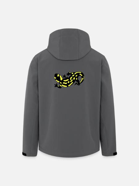 Salamander - Recycelte Männer Softshell-Jacke von Stanley/Stella - Anthrazit