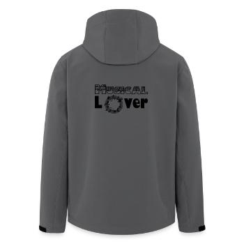 Musical Lover Musik Liebe Fan Spruch Geschenk - Recycelte Männer Softshell-Jacke von Stanley/Stella - Anthrazit - Hinten - AI Model Male 185 light (185cm)