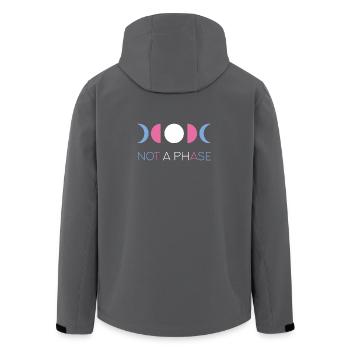 LGBTQ Pride Month - Keine Phase - Transgender - Recycelte Männer Softshell-Jacke von Stanley/Stella - Anthrazit - Hinten - AI Model Male 185 light (185cm)
