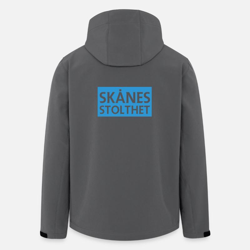 Skånes Pride Design - Recycelte Männer Softshell-Jacke von Stanley/Stella - Anthrazit