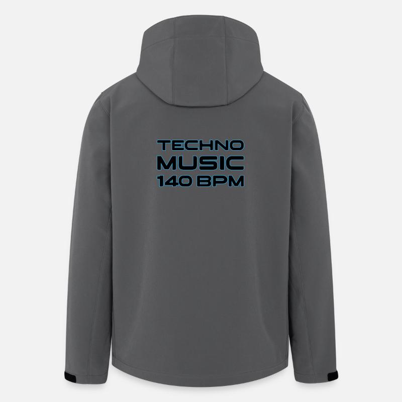 Techno Neon 140 BPM - Veste softshell homme en polyester recyclé Stanley/Stella - charbon