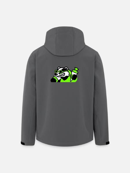 Cool Badger Back to School Icon - Men’s Recycled Softshell Jacket by Stanley/Stella - anthracite