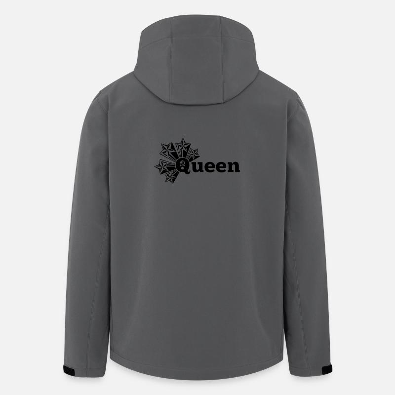 Reine transparente avec des étoiles - Veste softshell homme en polyester recyclé Stanley/Stella - charbon