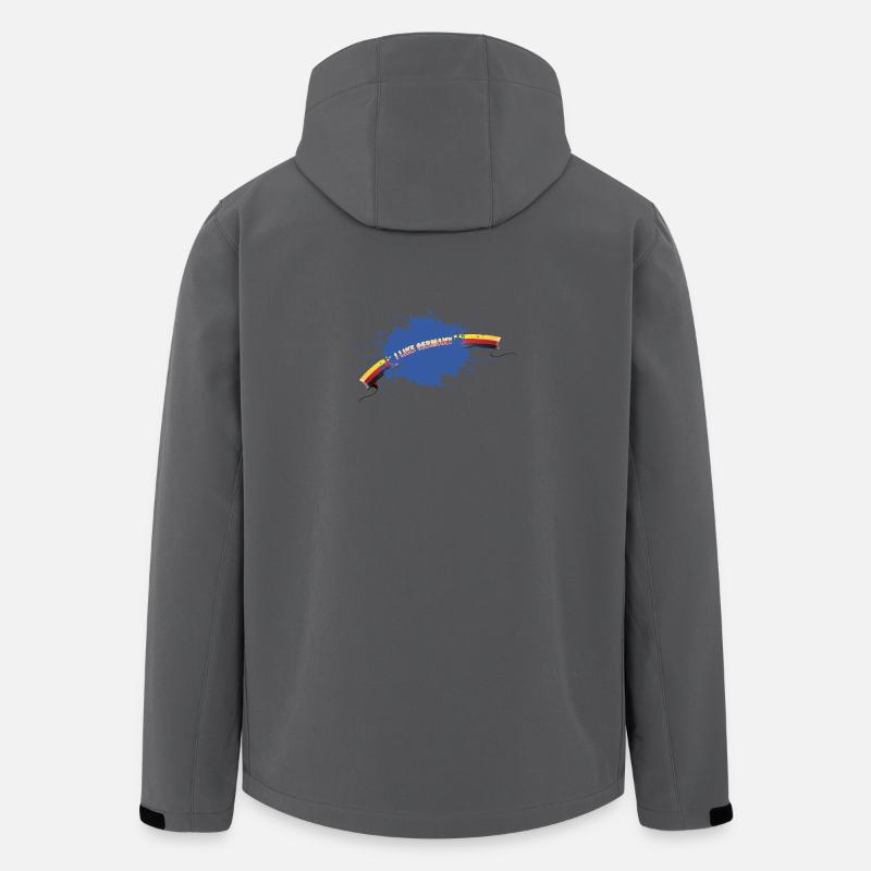i like Germany Wasserklecks - Recycelte Männer Softshell-Jacke von Stanley/Stella - Anthrazit