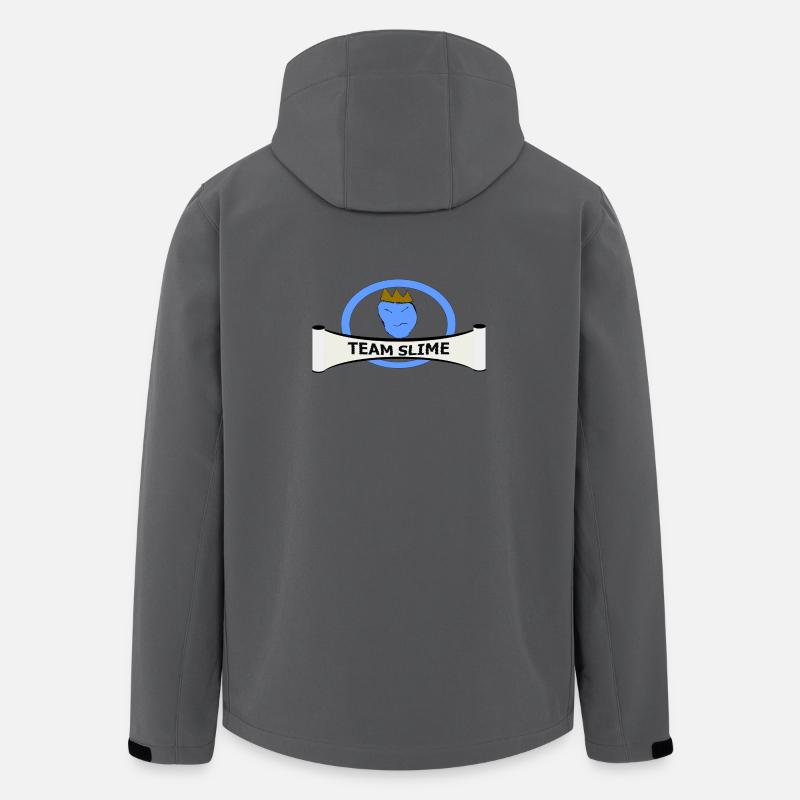 Team Slime Krone Logo - Recycelte Männer Softshell-Jacke von Stanley/Stella - Anthrazit