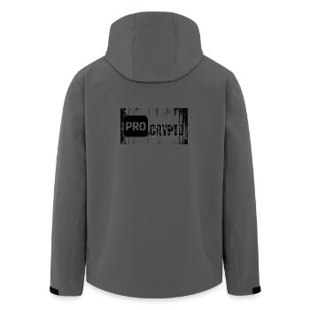 Pro Crypto - Recycelte Männer Softshell-Jacke von Stanley/Stella - Anthrazit - Hinten - AI Model Male 185 light (185cm)