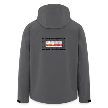Tout ce que je veux pour Noël, c’est du vent - Kite / Surf - Veste softshell homme en polyester recyclé Stanley/Stella - charbon - Dos - AI Model Male 185 light (185cm)