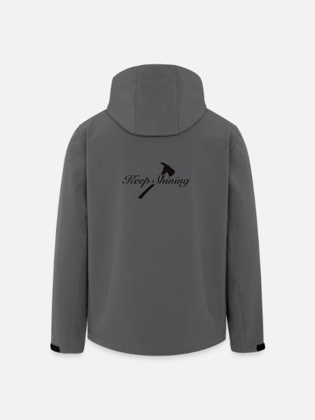 Continue de briller - Veste softshell homme en polyester recyclé Stanley/Stella - charbon