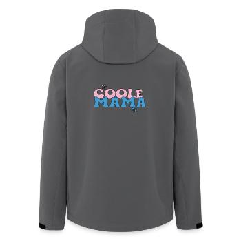 Coole Mama  - Recycelte Männer Softshell-Jacke von Stanley/Stella - Anthrazit - Hinten - AI Model Male 185 light (185cm)