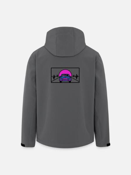 Desert Highway Car Logo - Men’s Recycled Softshell Jacket by Stanley/Stella - anthracite