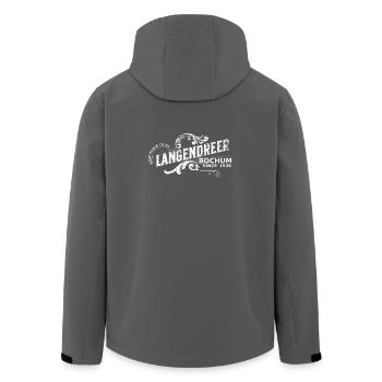 Bochum Langendreer vintage - Men’s Recycled Softshell Jacket by Stanley/Stella - anthracite - Back - AI Model Male 185 light (185cm)