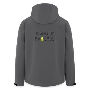 Powered by Avocado - Men’s Recycled Softshell Jacket by Stanley/Stella - anthracite - Back - AI Model Male 185 light (185cm)