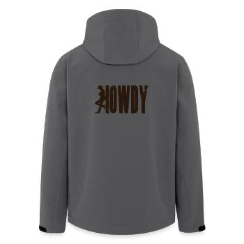 HOWDY Cowboy - Veste softshell homme en polyester recyclé Stanley/Stella - charbon - Dos - AI Model Male 185 light (185cm)