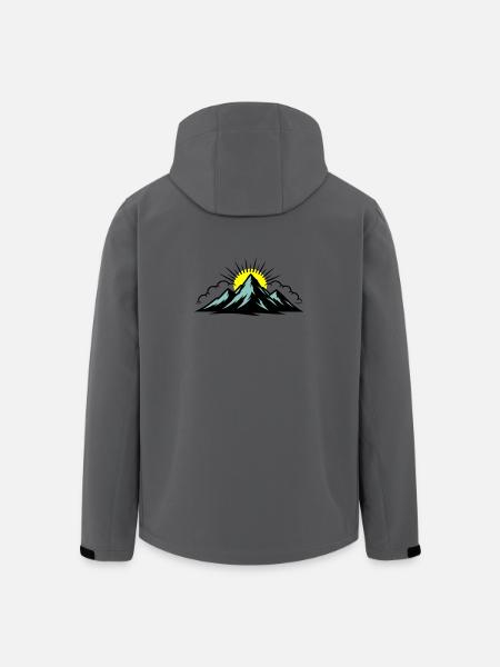 Mountains Clouds Peaks - Men’s Recycled Softshell Jacket by Stanley/Stella - anthracite