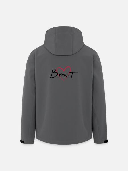Bride Heart Hen Party - Men’s Recycled Softshell Jacket by Stanley/Stella - anthracite