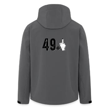 404 Nicht gefunden Mittelfinger - Recycelte Männer Softshell-Jacke von Stanley/Stella - Anthrazit - Hinten - AI Model Male 185 light (185cm)
