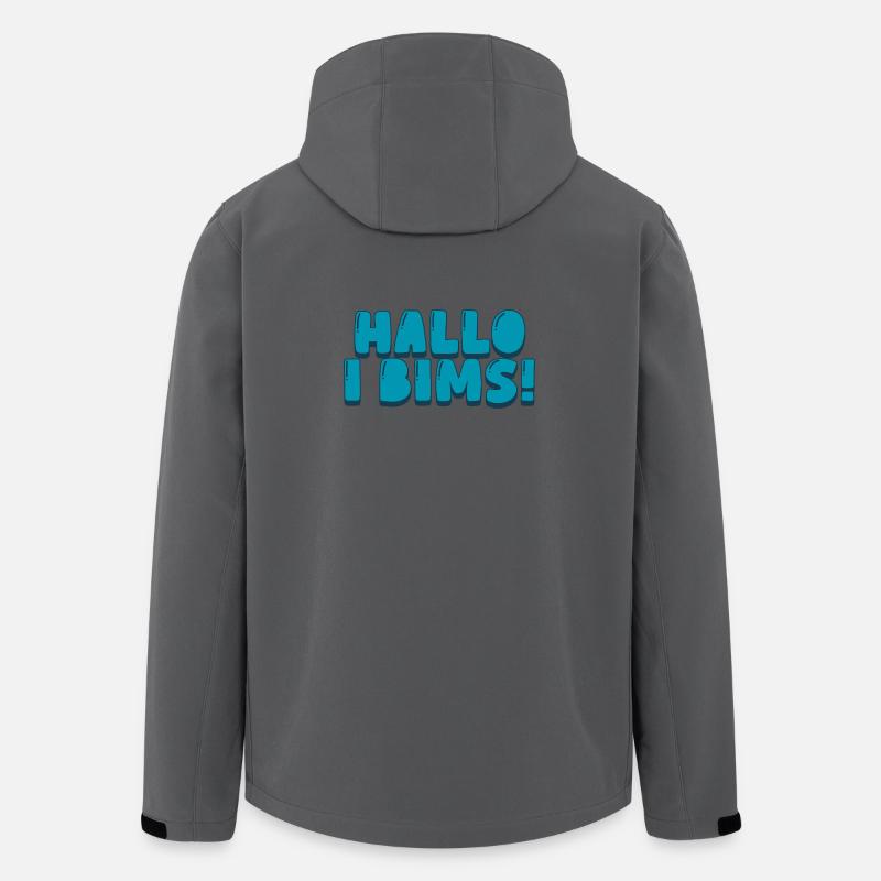 Hallo i bims! - Recycelte Männer Softshell-Jacke von Stanley/Stella - Anthrazit