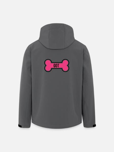 Maman chiot chiot à la clavicule - Veste softshell homme en polyester recyclé Stanley/Stella - charbon